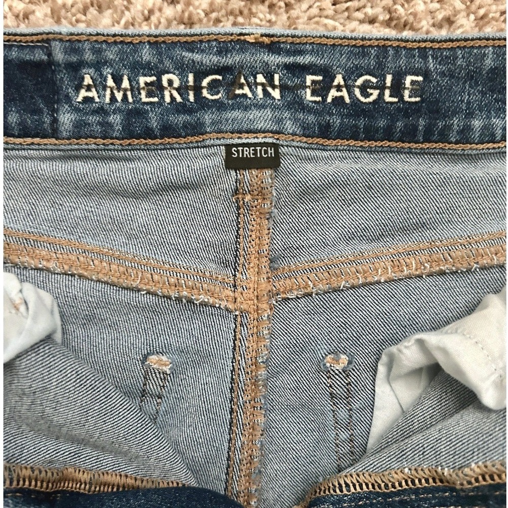 EUC I American Eagle Outfitters‎ I High Waisted Stretch Mom Jeans I Size 0 - Picture 7 of 9
